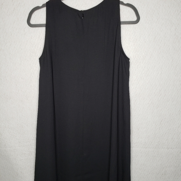 Halogen Black Lightweight A-line Casual Hidden Zipper Knee length Dress sz S - Picture 8 of 12